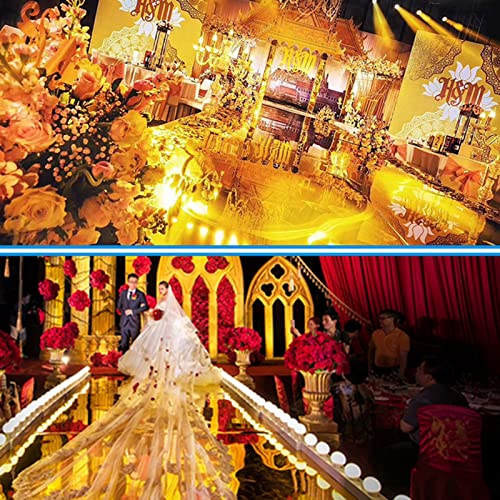 Tapis miroir or 1,2x30m pour allée de mariage et décoration de banquet - 2