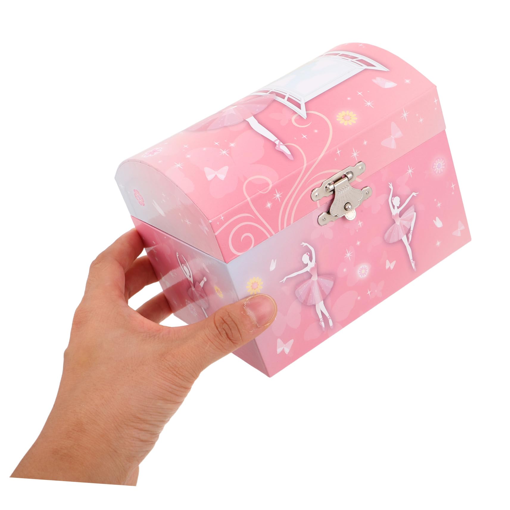 MAGICLULU Caja de Música de Ballet Joyera para Niñas Organizador de Joyas Musical con Bailarina Espejo Obsequio de Cumpleaños Infantil