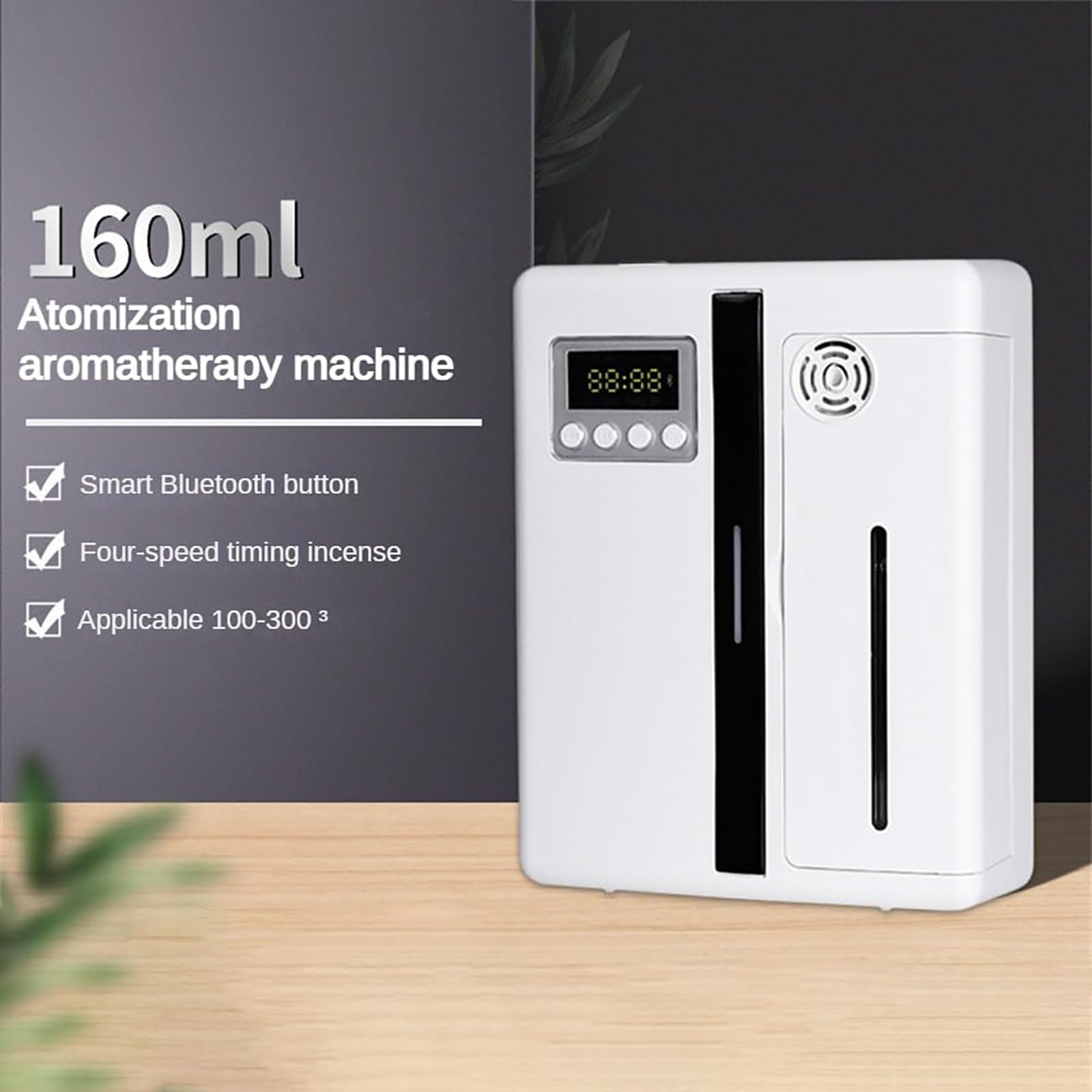 Difusor de aceites esenciales, máquina nebulizadora sin agua para grandes espacios (100-300㎡), botella de 160 ml, adecuada para el hogar, oficina, spa, hotel