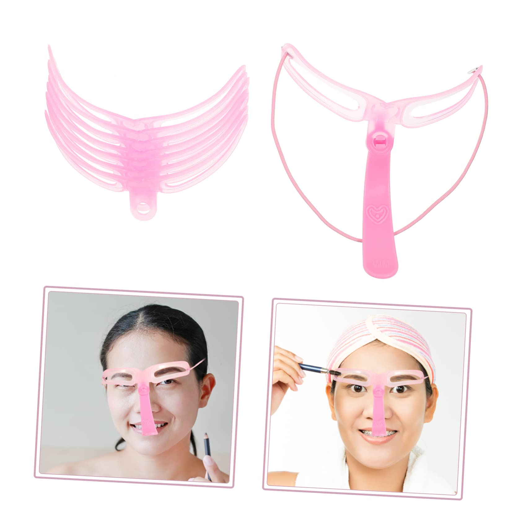 MAGICLULU 12 Set Di Strumenti Portatili Per Sopracciglia Stencil Per Sopracciglia Resistenti Allusura Accessori Per Sopracciglia Per Il Trucco Quotidiano