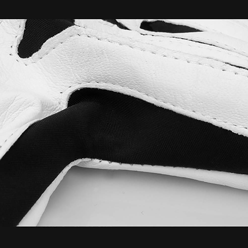 Gants De Golf, Gants en Cuir pour Hommes à Gauche Et à Droite, Doux Et Confortables, Gants De Golf à Dix Doigts, Utilisés pour Le Golf 8 Pouces/Blanc