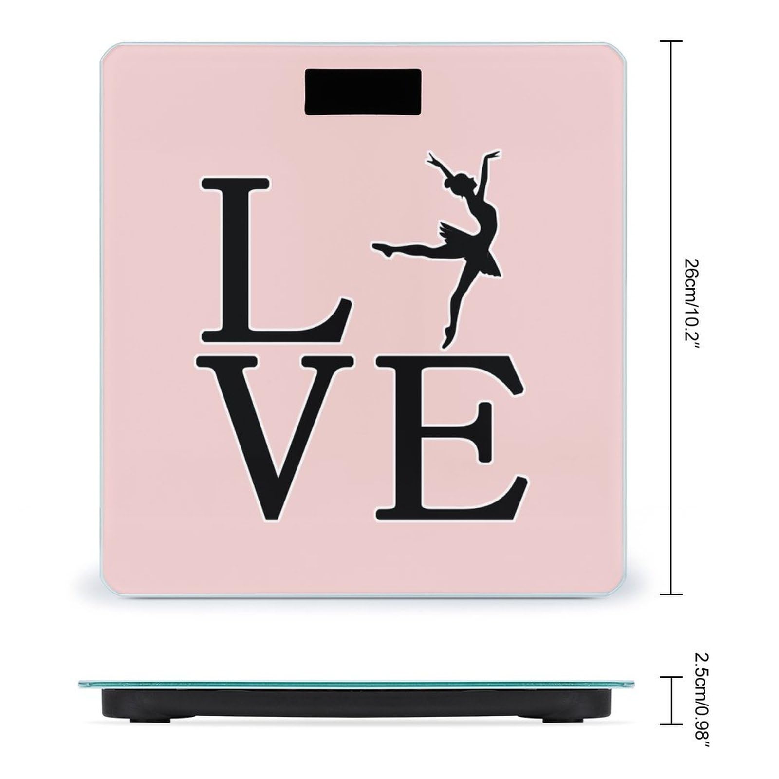 Love Ballet Ballerina Scale for Body Weight Bathroom Digital Body Weight High Precision Scale for Home Office