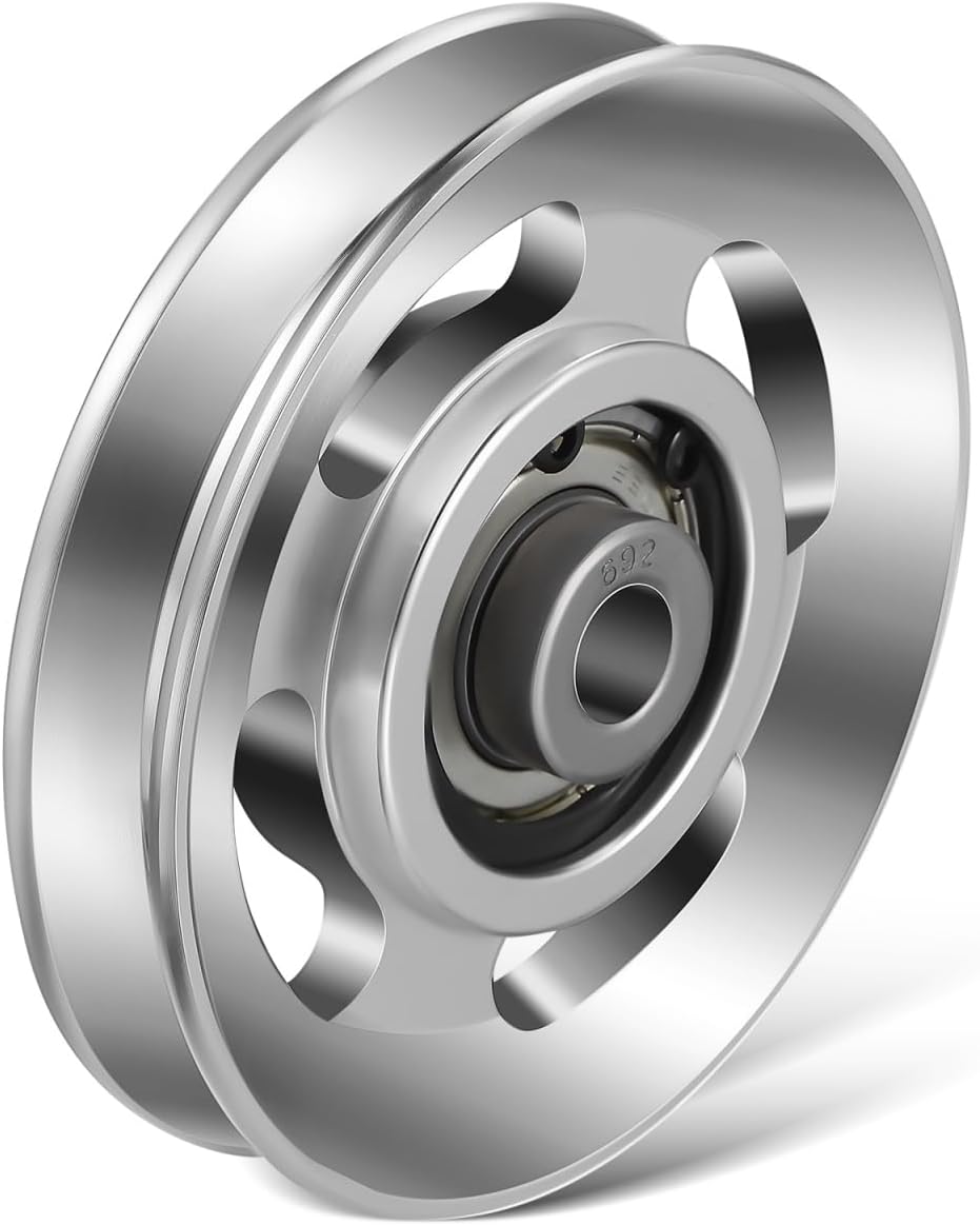 balacoo 10pcs Aluminum Alloy Bearing Pulley Wheel for Fitness Equipment Heavy Duty Design Easy to Install CNC Machining for Cable Machines and Gym Accessories