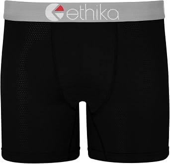 Ethika Mens Mid Boxer Brief, MM Red - Mid