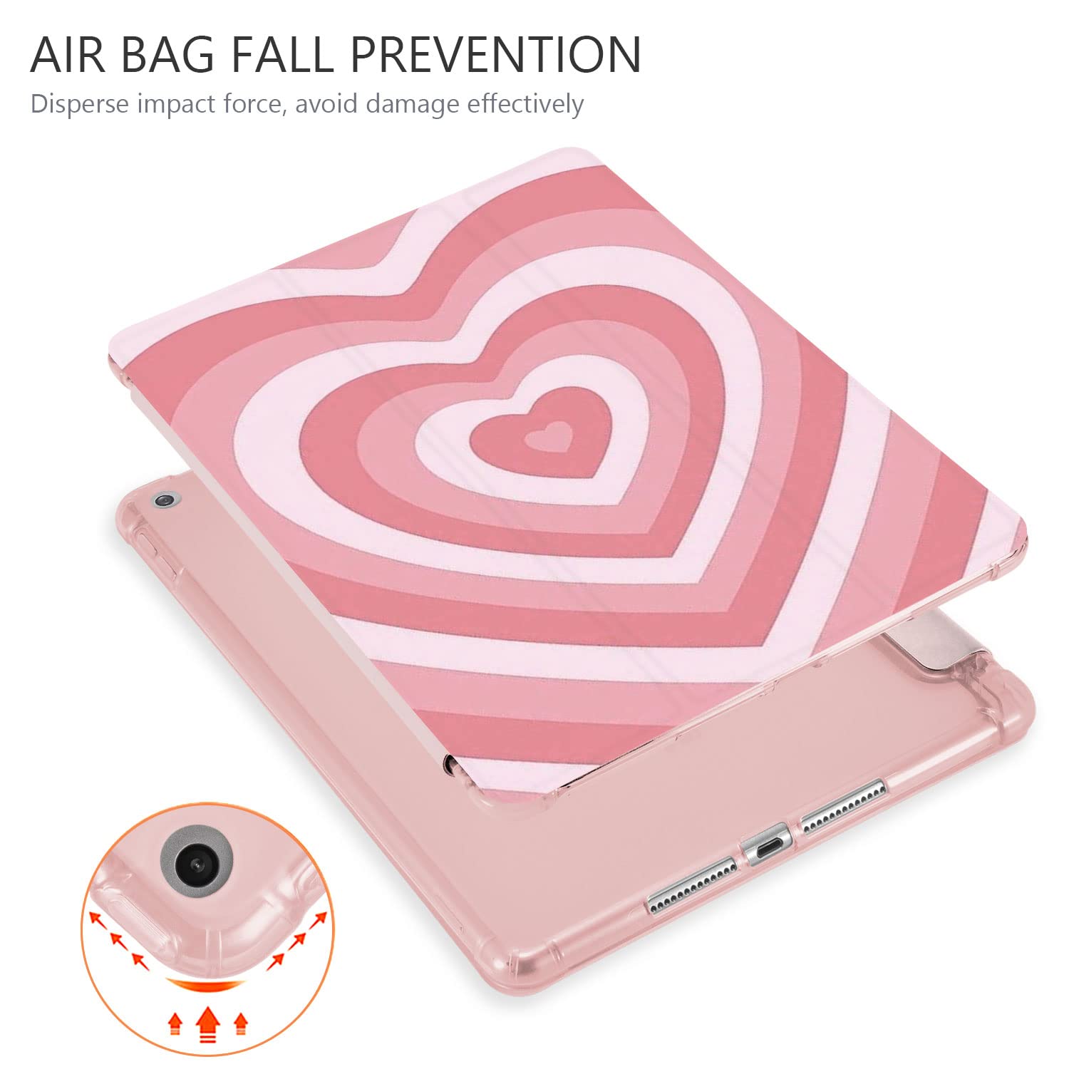 iPad - ♡あい♡ Amazon.co.jp: ガーリー グラデーション ピンク ハート iPad Pro