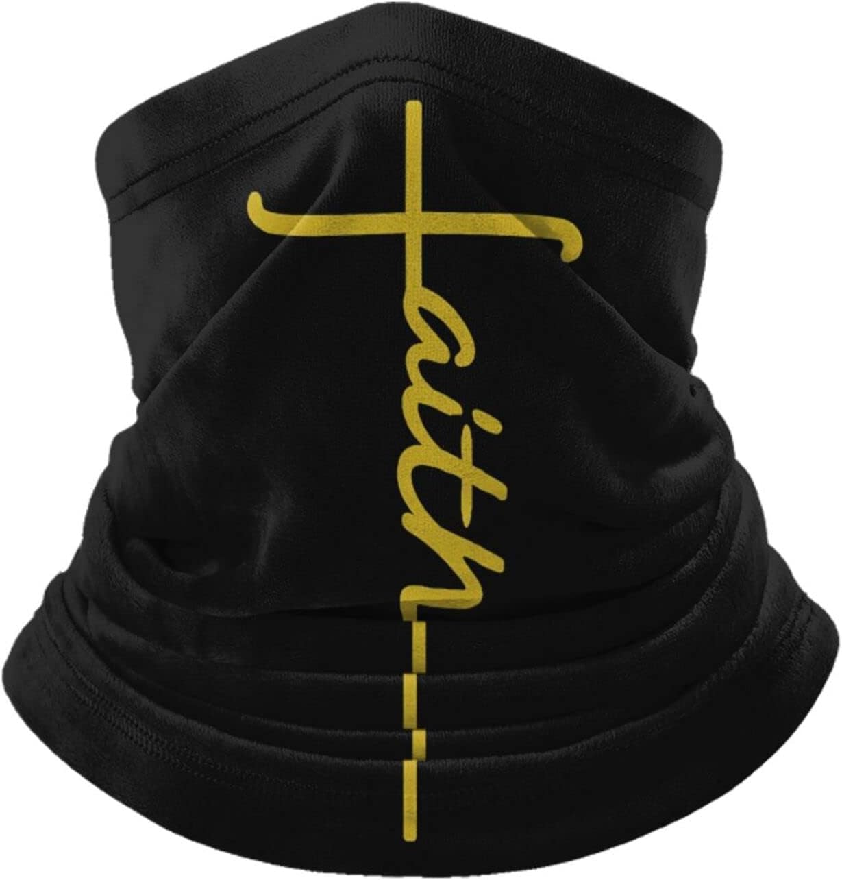 JOocla Faith Jesus Christian Vertical Cross Religious Neck Warmer