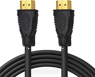Sound Around 6ft’ High Definition HDMI Cord - Portable Universal Gold Plated HDMI Cable Wire Adapter - TV to Player/Speaker / Computer Audio Video Connection-Supports 1080p HD 4K, 3D-GAHDMI6 (Black)