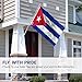 Anley Fly Breeze 3x5 Foot Cuba Flag - Vivid Color and Fade proof - Canvas Header and Double Stitched - Cuban National Flags Polyester with Brass Grommets 3 X 5 Ft
