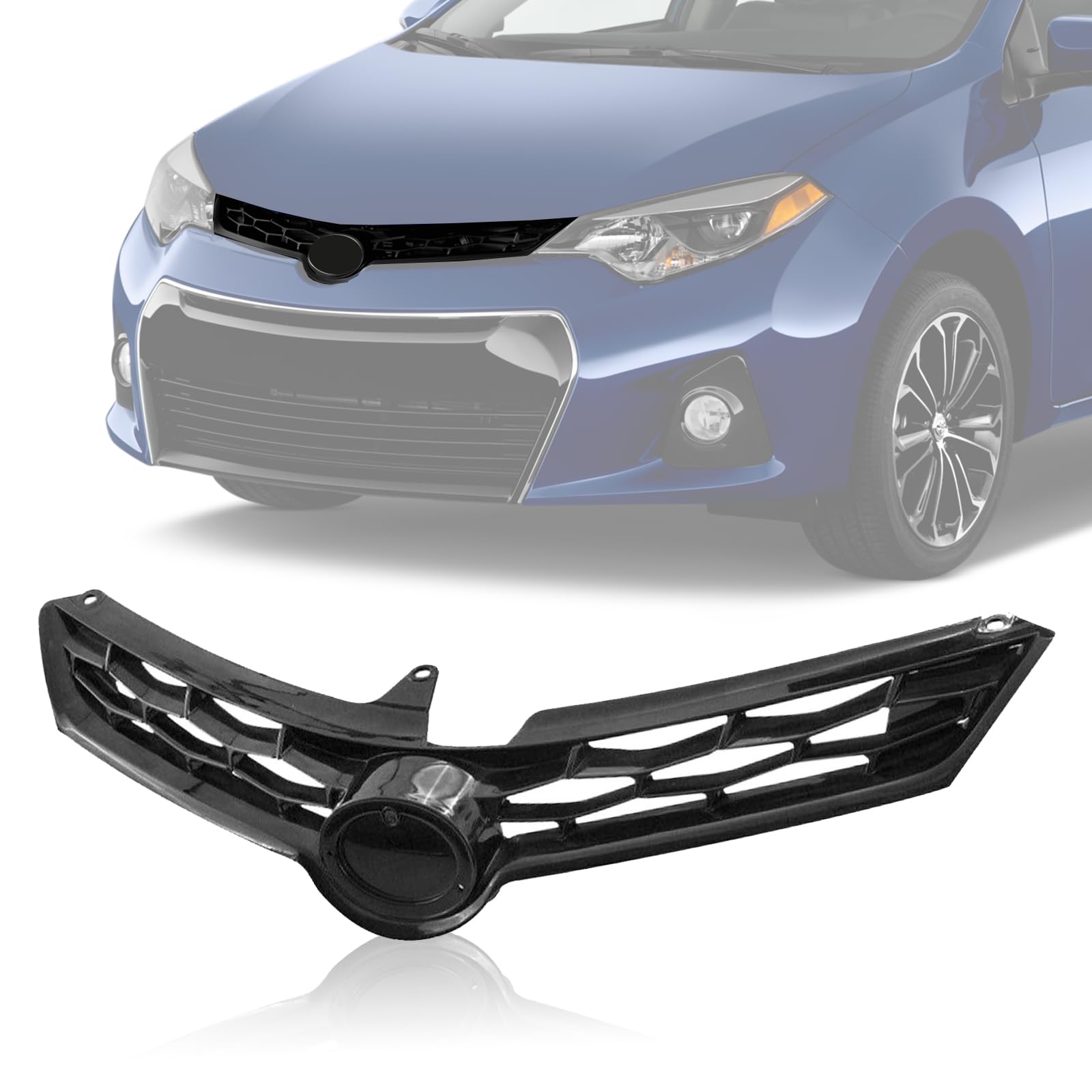 Front Bumper Upper Grille fit for 2014 2015 2016 Toyota Corolla S