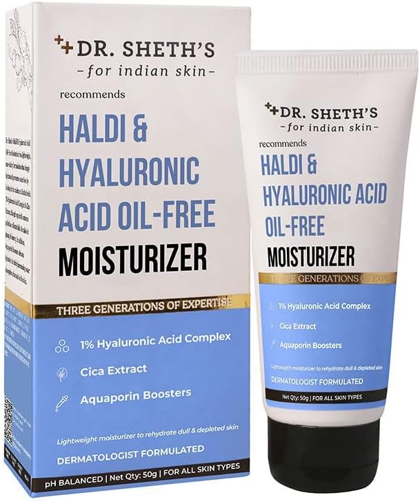 Haldi & Hyaluronic Acid Oil-Free Moisturizer, 1.76 Oz/50g