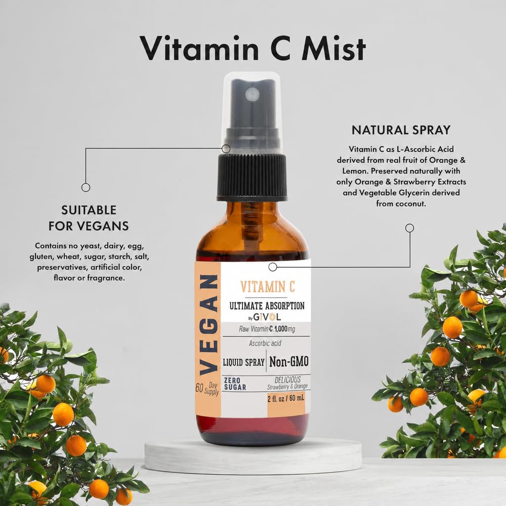 Vitamin C Spray Mist - Made in USA - 2 FL oz/60 ml