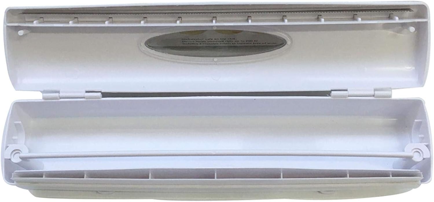 Foil Dispenser Easy Grip Wrap Dispenser Holder Refillable Film Wrap Cutter 35.5 x 7.0 x 7.0 cm