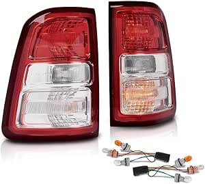 CHEDA Red Left&Right Side Tail Lights Lamps W/o Bulbs Compatible With 2009 2010 - Foto 6