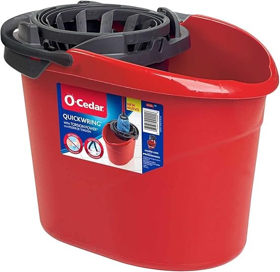 OCedar Quick Wring Bucket 2.5 Gallon Bucket With Wringer, 1 CT