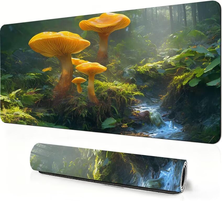Tapis de souris XXL forêt DZ-706 fini le manque de place et les glissades sur le bureau