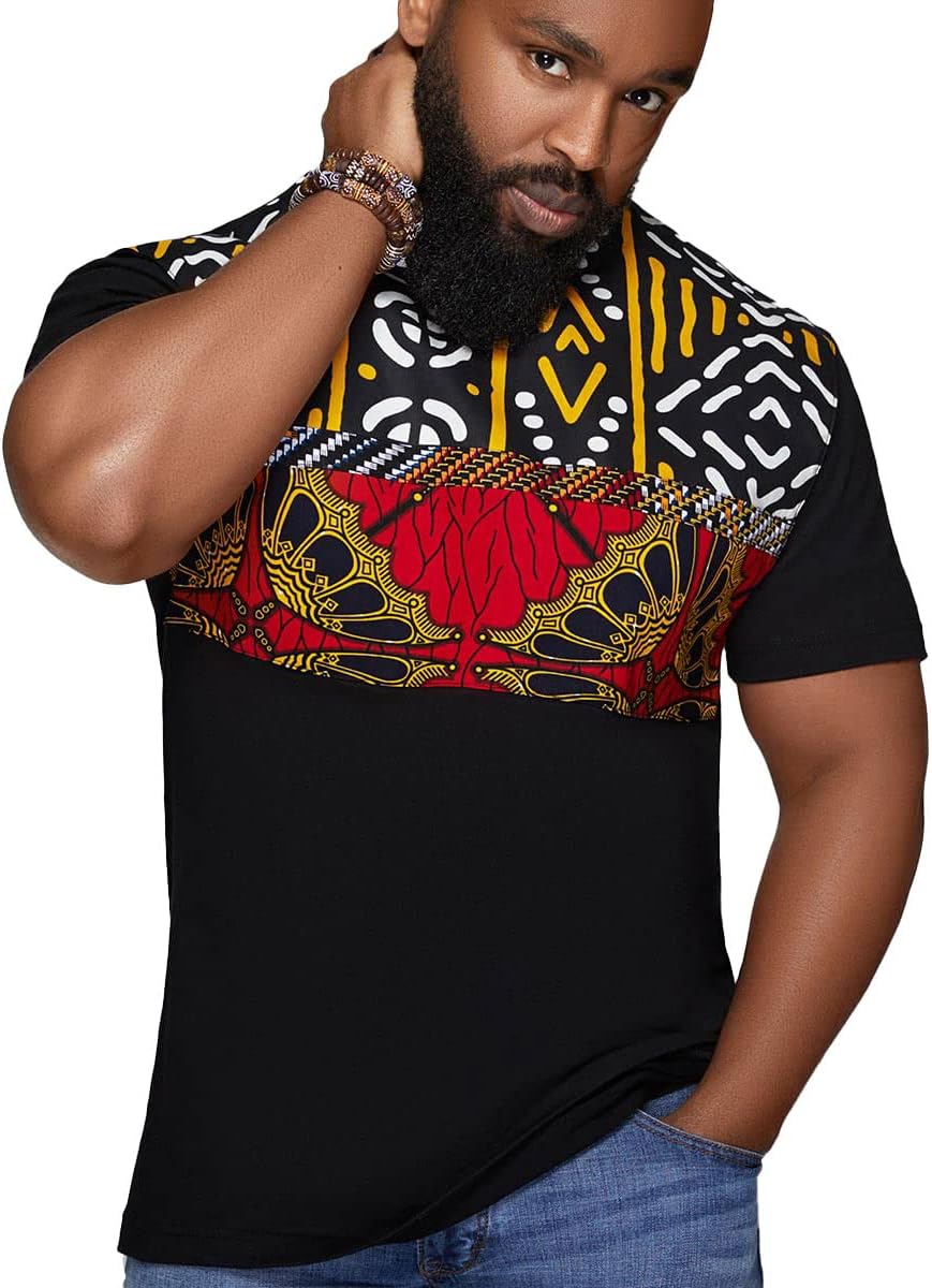 Men’s Yellow & Black African Print Shirt | African Print | African | Men Shirt | Cloth&Cord