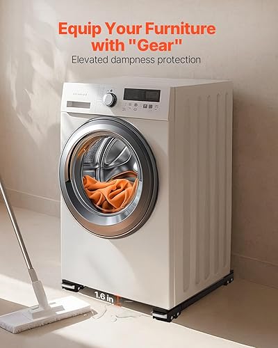 Miniatura 3 de VEVOR Rodillos para electrodomésticos de muebles resistentes, carga total de 660 libras, rodillos extensibles para electrodomésticos, base de