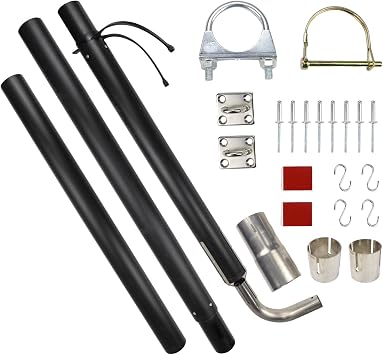 44461 RV Generator Exhaust Venting System Extension Kit | Generator Ventilation Extension Kit Silencer Muffler Kit Compatible with Most RV Exhaust Systems