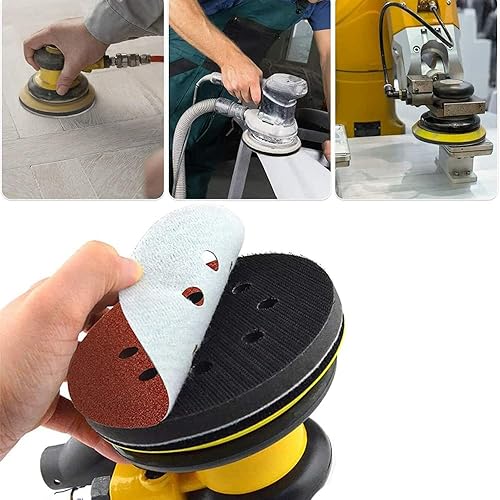 Miniatura 7 de IPELY Paquete de 2 almohadillas de espuma de 5 pulgadas con 8 agujeros para interfaz de espuma Surfprep para pulidor (paquete de 2)