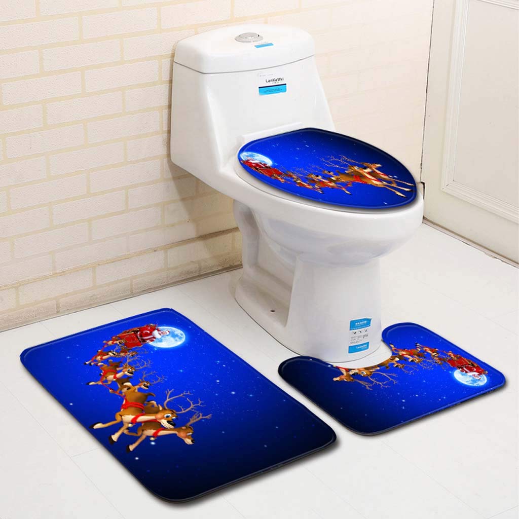 Tapis de Sol 3D Tapis de Bain 3 Pièces Small pour Salle d'Eau