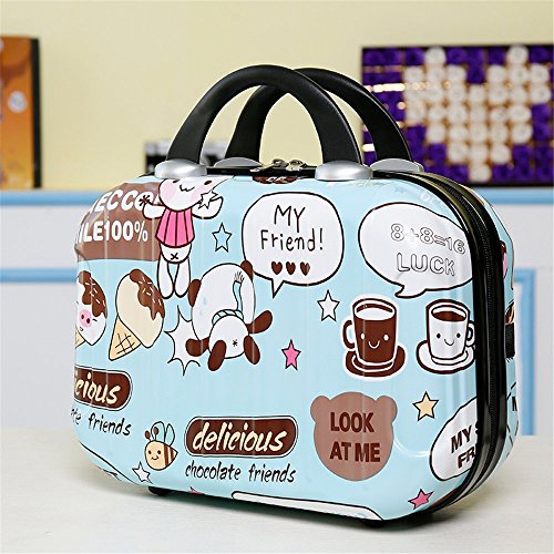 Graffiti Typ ABS Polychrome Mini Travel Luggage for Princess Girls Or Women Lady2