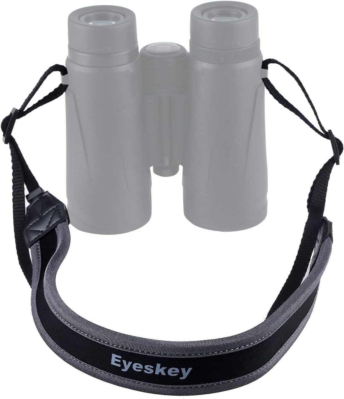 Eyeskey TROSCAS Super Comfort Neoprene Optic Straps | Loop Connectors | Field Repair Buckle | Lightweight | Adjustable Length Neck Straps for Binoculars Cameras (Type 4)