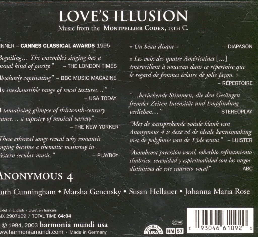 Love's Illusion - Motets français des XIIIe et XIVe siècles catalogue)