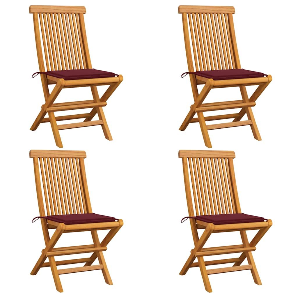 Chaises de jardin pliantes en bois massif pour petits balcons et grandes terrasses