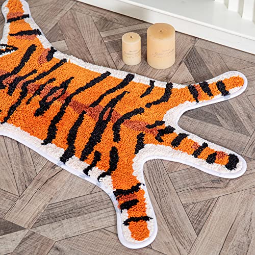 Zscyd-Yingda1992 Tiger Shaped Rug Animals Bath Mat Non-Slip thumb #4