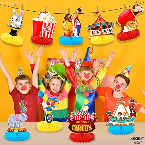 Image of KatchOn, Carnival Centerpieces for Tables Decorations - Pack of 9 | Circus Theme Party Decorations | Circus Table Decorations | Carnival Theme Party Decoration | Carnival Birthday Party Supplies