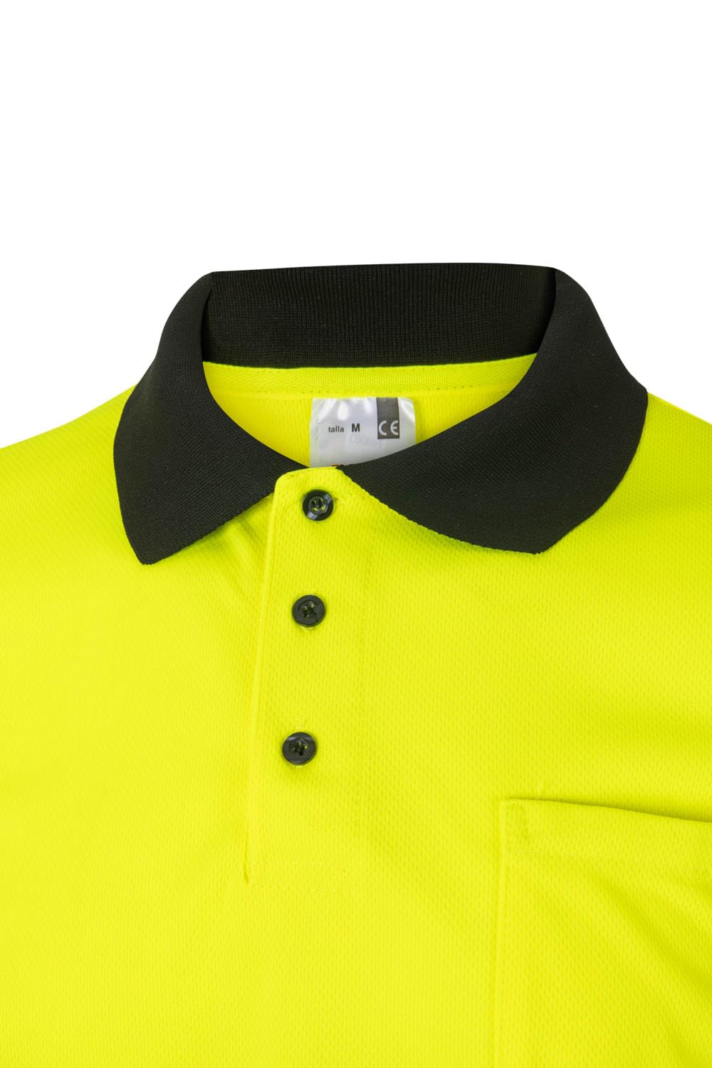 VELILLA Herren Poloshirt Zweifarbig Kurzärmelig Grau Neonorange