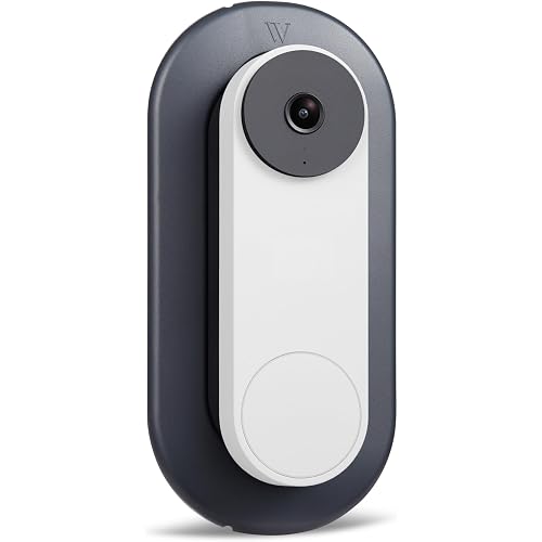 Wasserstein Wall Plate Mount Compatible with Google Nest Doorbell (Wired, 2nd & 3rd Gen) - Wall Plate Cover for Wired Nest Doorbell Camera - NOT Compatible Nest Doorbell (Battery) - Made for Google