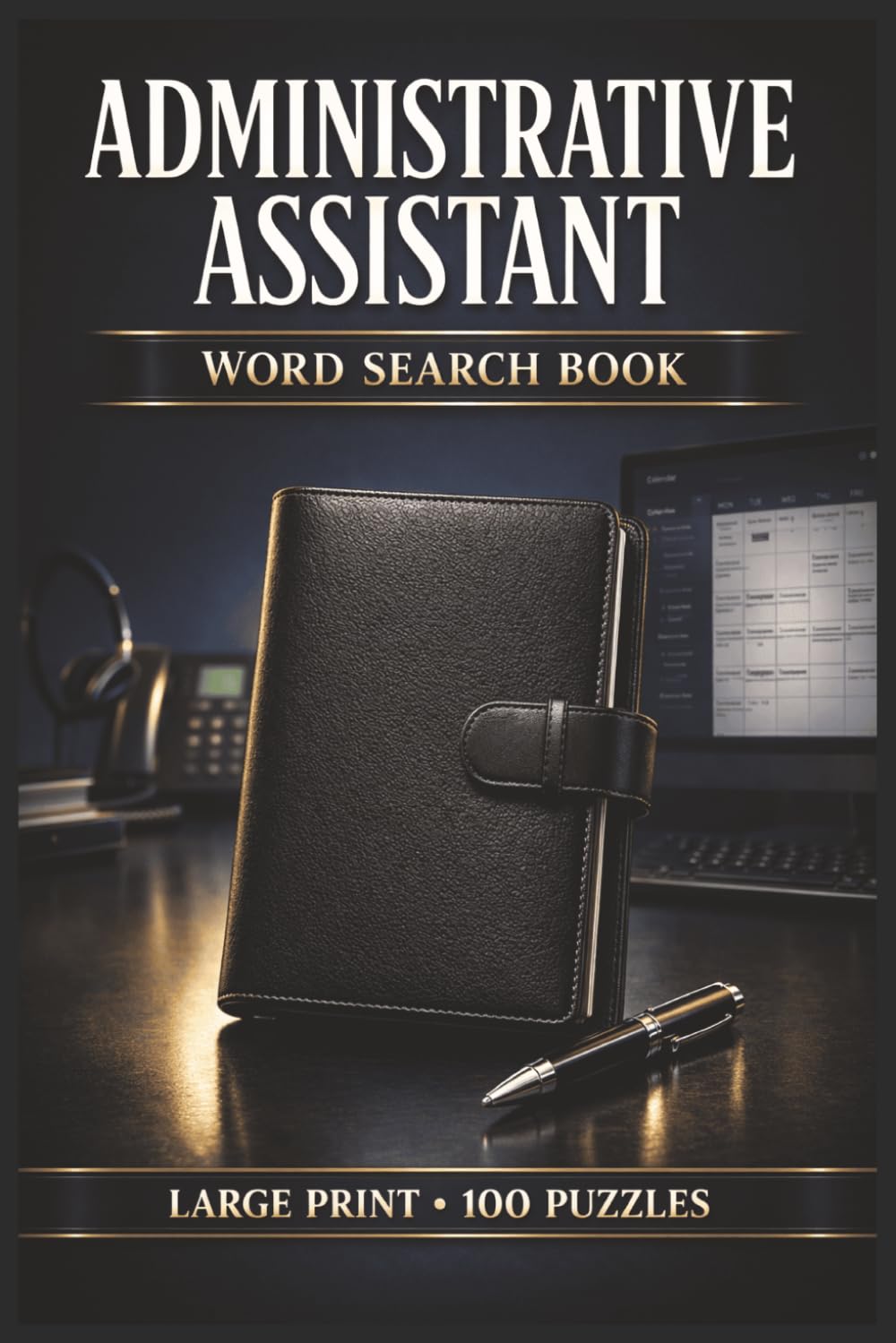 Administrative Assistant Word Search Book: Large Print Book with 100 Puzzles and 2000 Unique Words on Data Entry, Office Administration, and Business Email Writing