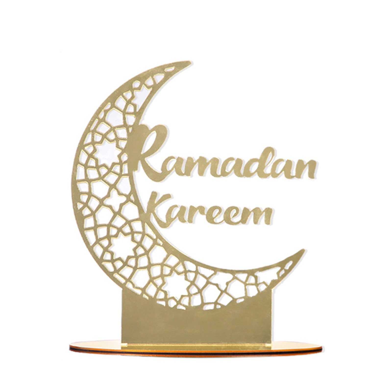 Tsophreniq Shape Acrylics Ornament Desk Decoration Eid Festival for Eid Celebration Supply Party Holiday