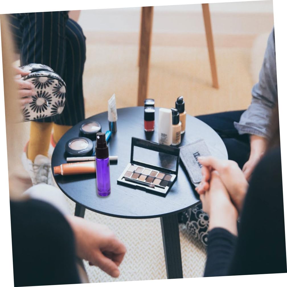 LIFKOME Tragbare Sprühflasche aus Glas 10ml 20 Stück Violett Wiederbefüllbare Parfüm Sprühflasche für Ätherische Öle und Colognes für Reisen und Outdoor Einsatz