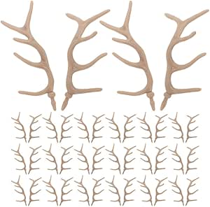 JOINPAYA 24Pairs Faux Deer Antlers for Crafts: DIY Snowman Hand Twigs Reusable Christmas Decorations Easy Installation Craft