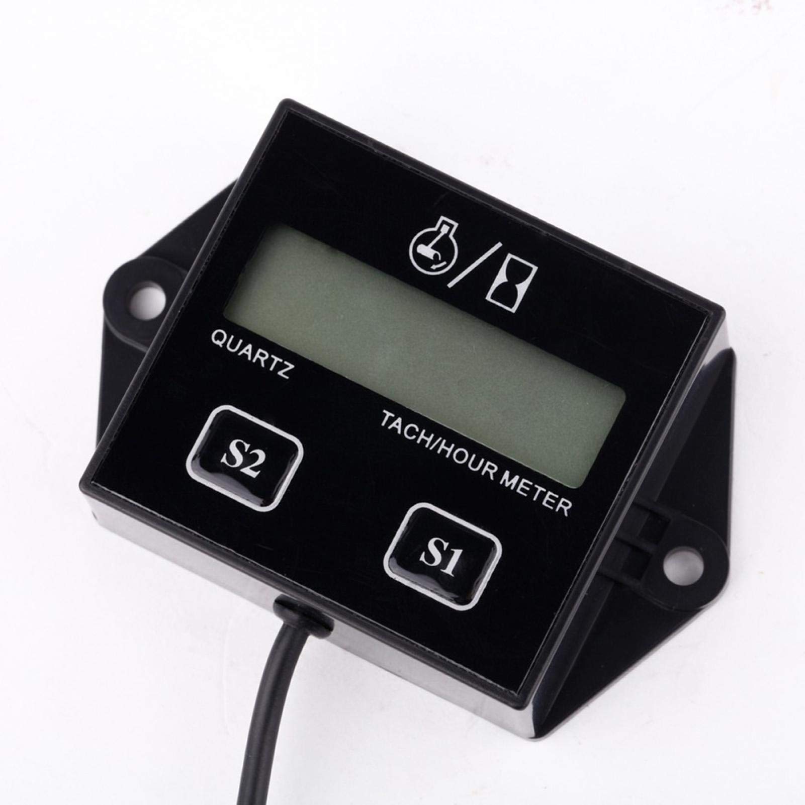 Yosoo Obrotomierz / godziny pracy, wyświetlacz LCD do 2/4 koncentratora, świeca zapłonowa, silnik gazowy, motocykl, ATV, przewód zapłonowy, cyfrowy obrotomierz, piła łańcuchowa, popularny