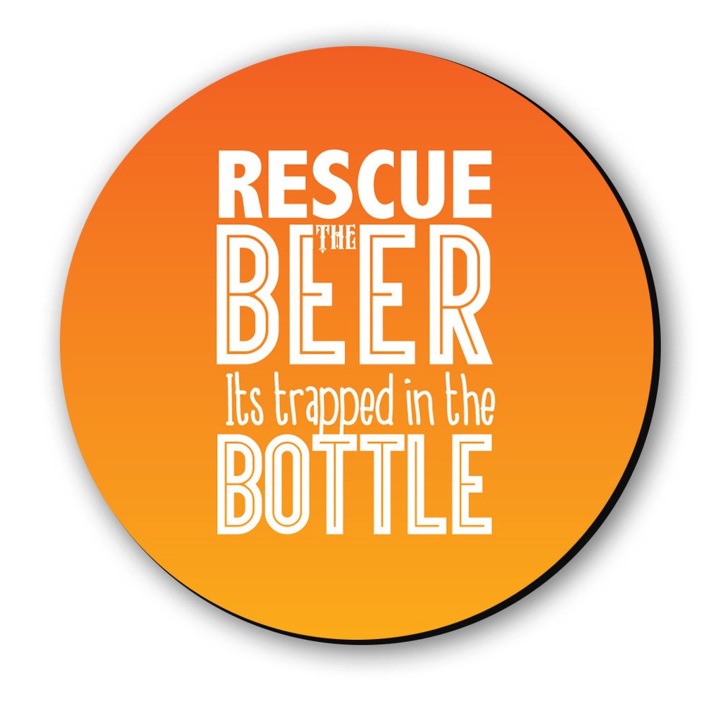 Seven Rays Multipurpose Rescue The Beer Fridge Magnet (3x3inch)