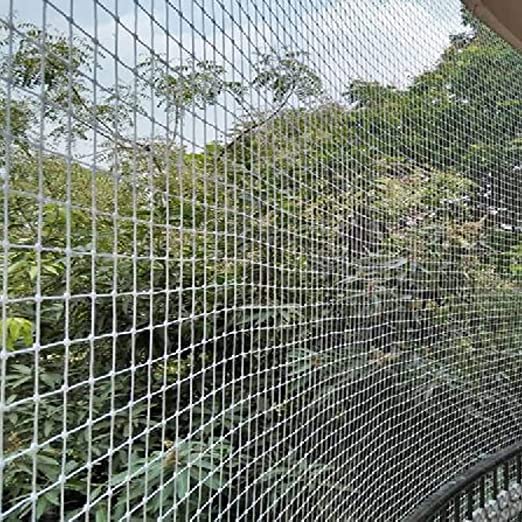 SR Traders Bird Net White Nylon Knotted Anti- White -Bird Net UV Stabilized Multi Filament with Cable Ties & Wall Clips for Easy Installation - White - 10Ft X 12Ft-image-25