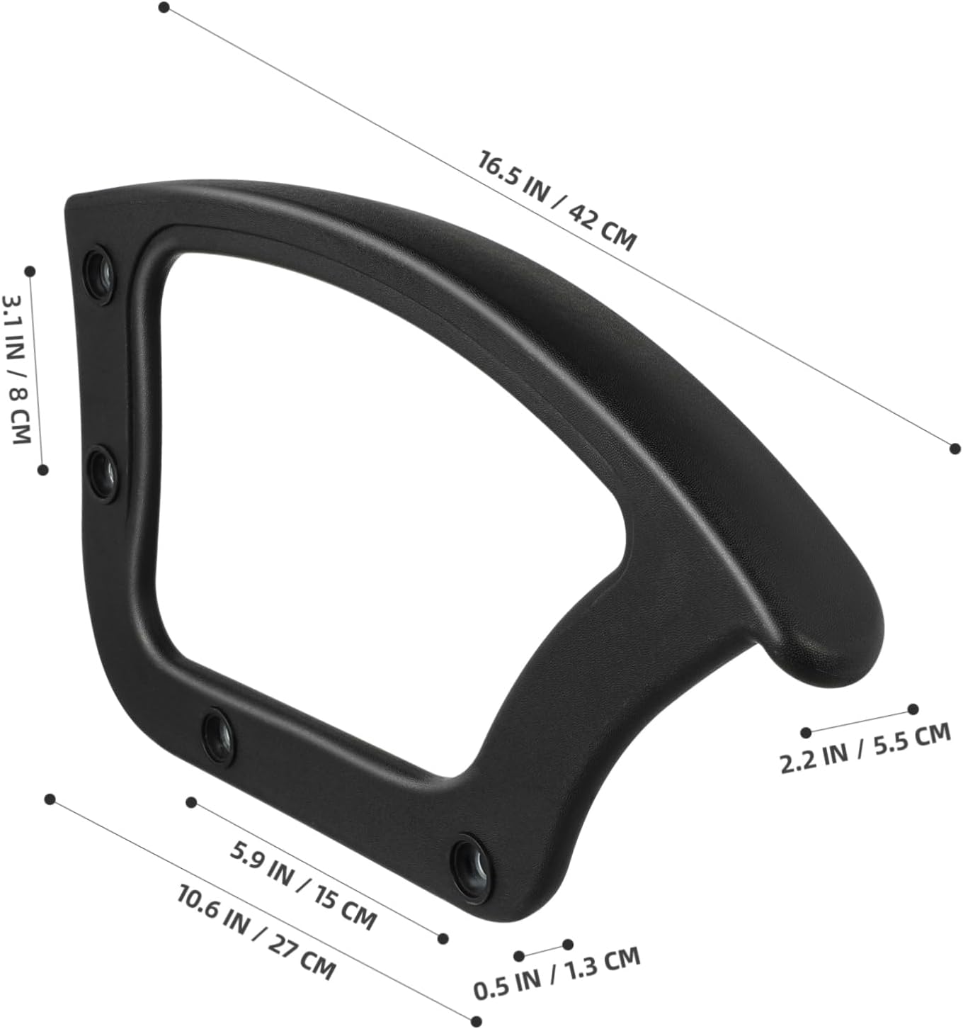 Cabilock 2pcs Replacement Armrest Rings for Office Chairs Fit Design Easy to Install for Ergonomic Support Home and Office Use