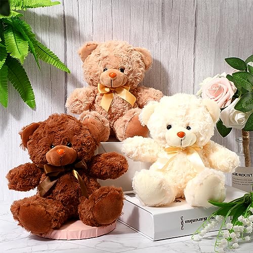 Civaner 9 Pack 8 Inch Bear Stuffed Animals Bulk, Plush Bears,Bright Color by Civaner - Used condition - Image 4