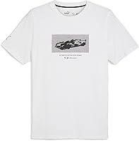 Vista 8 de PUMA Hombres BMW MMS Essentials Motorsport Tee Casual Tops Casual - Negro