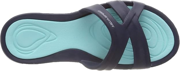Aqua-Speed - Pantofole da Piscina Panama, da Donna, Pantofole, 5908217666048, Turchese Blu Navy., 6 UK