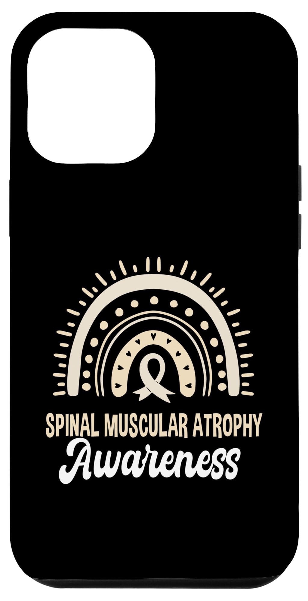 iPhone 14 Pro Max Spinal Muscular Atrophy Awareness Boho Rainbow SMA Awareness Case