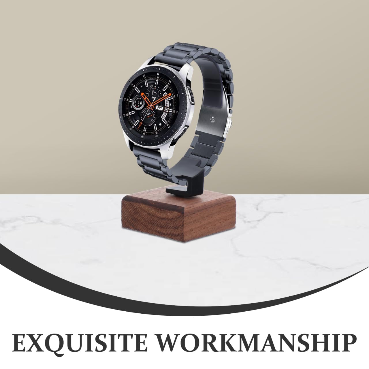 Uhrenständer Holz 10.30X26.50X5.30Cm Armbanduhrenhalter Mit Multifunktionalem Kratzschutz Aufbewahrungs- Und Präsentationsständer Für Uhren Schmuck