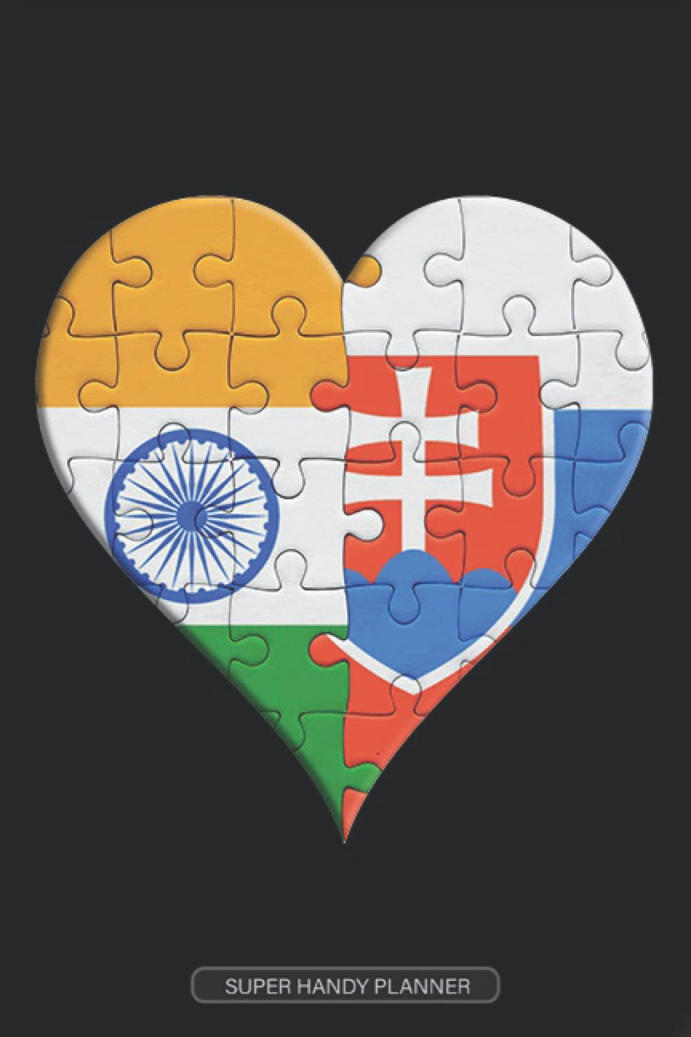 Planner: Indian Slovakian Flag United Heart Jigsaw Puzzle Flags Of India Slovakia