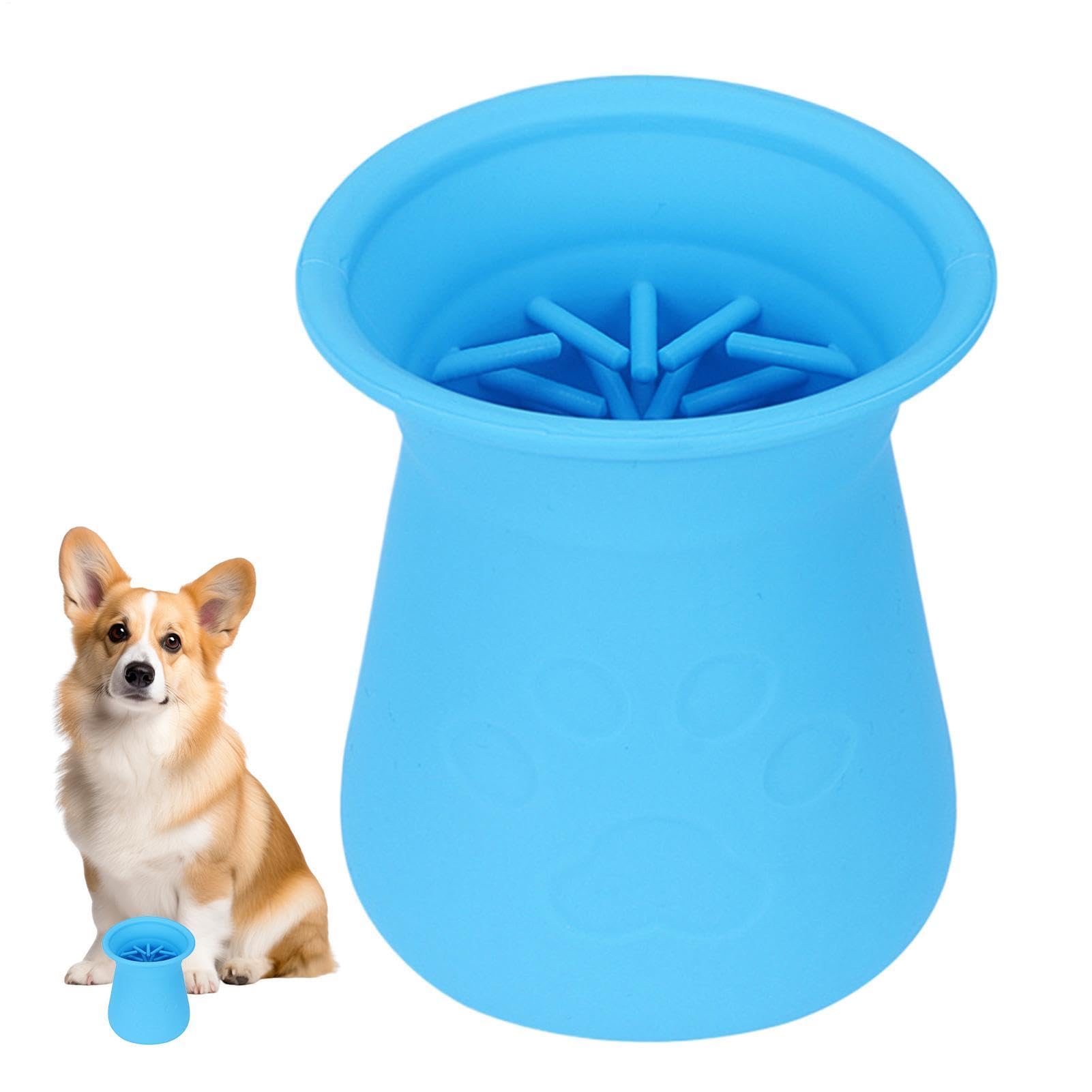 Dog Paw Cleaner - Dog Foot Cleaning Washer,Soft and Comfortable Portable Paw Washer Cup for Traveling, Home, Camping, Walking
