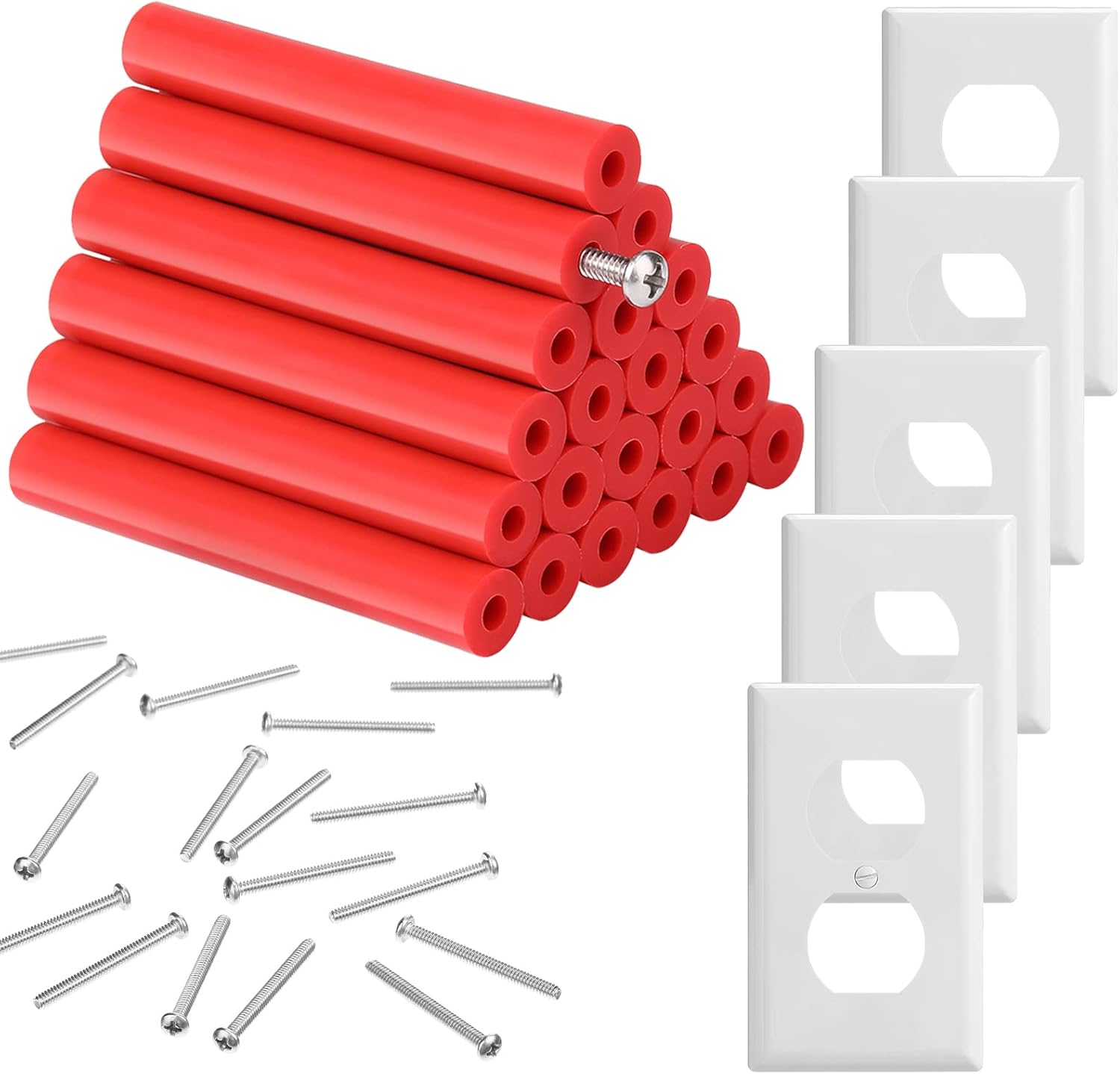 53 Pieces Electrical Outlet Spacers Extender Kit Includes 24 Pieces 3
