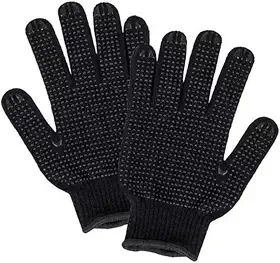 Kit 12 Pares de Luvas de Malha Pigmentada Preta – Proteção, Conforto e Segurança para Trabalho e Uso Geral