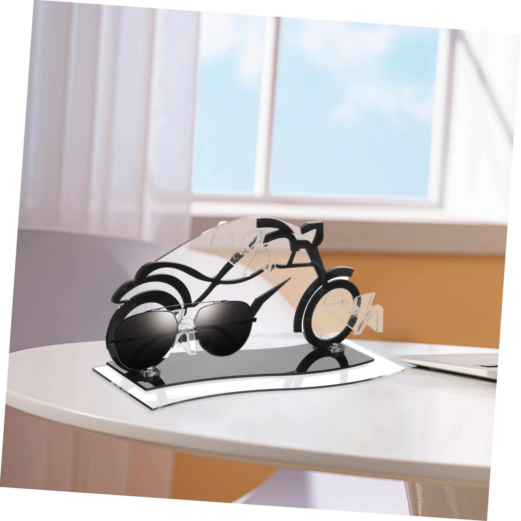 Espositore Acrilico Per Occhiali Da Sole Forma Di Supporto Elegante e Stabile Per Occhiali Organizer Da Tavolo Per Sunglasses e Eyewear Design Creativo e Funzionale